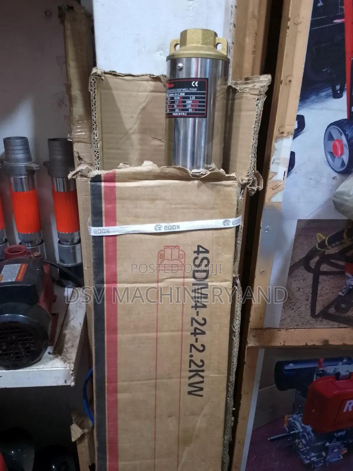 200 Metres Head 2.2kw With 27metres Wire Long Submersible Pump Edon