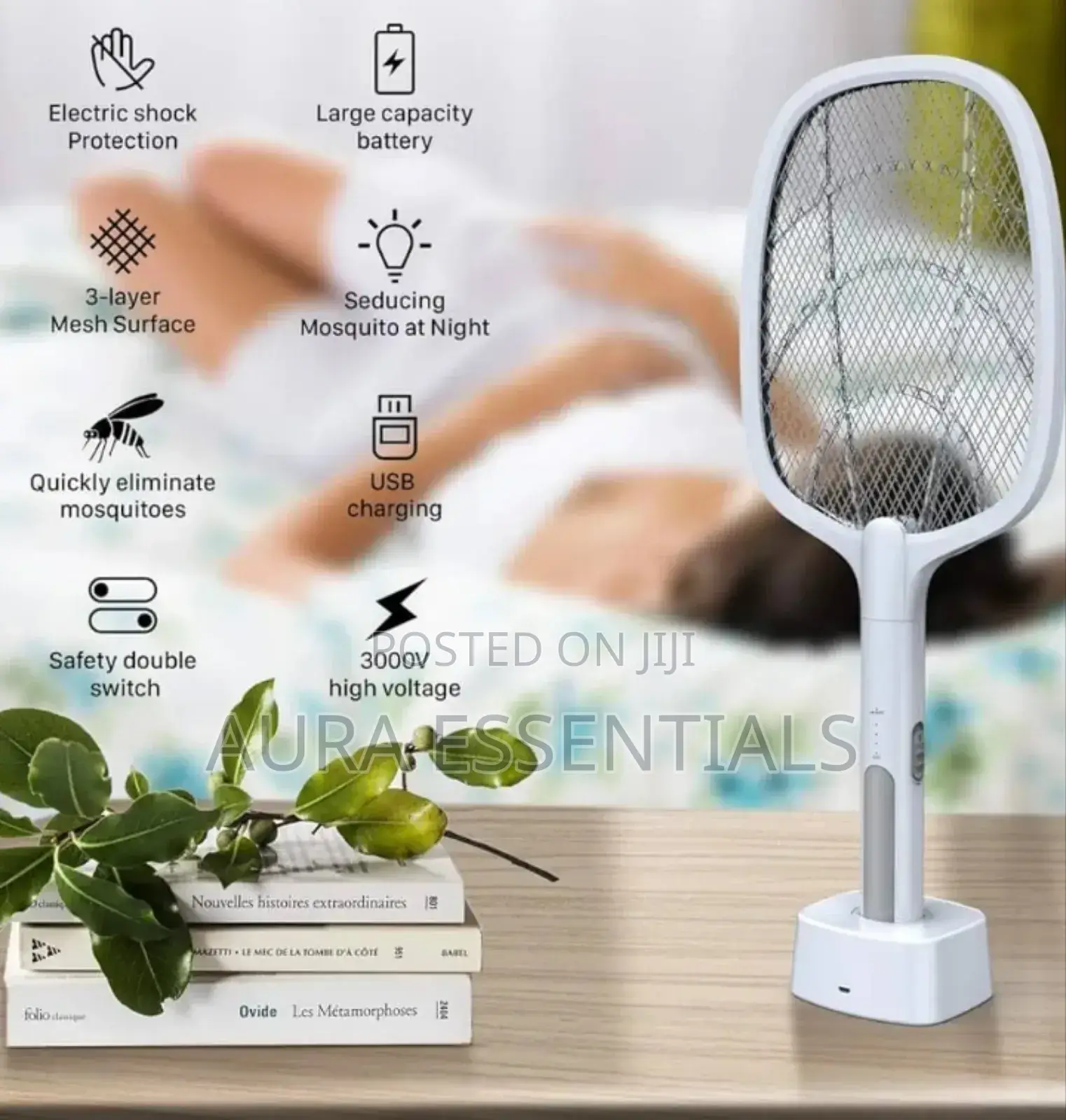 Uv Mosquito Killer Bat With Stand