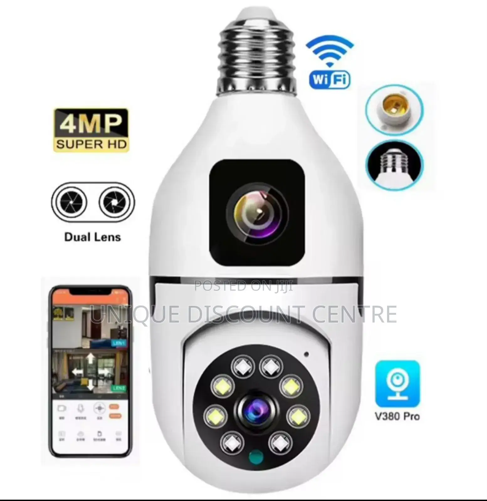 Dual Lens Bulb Camer