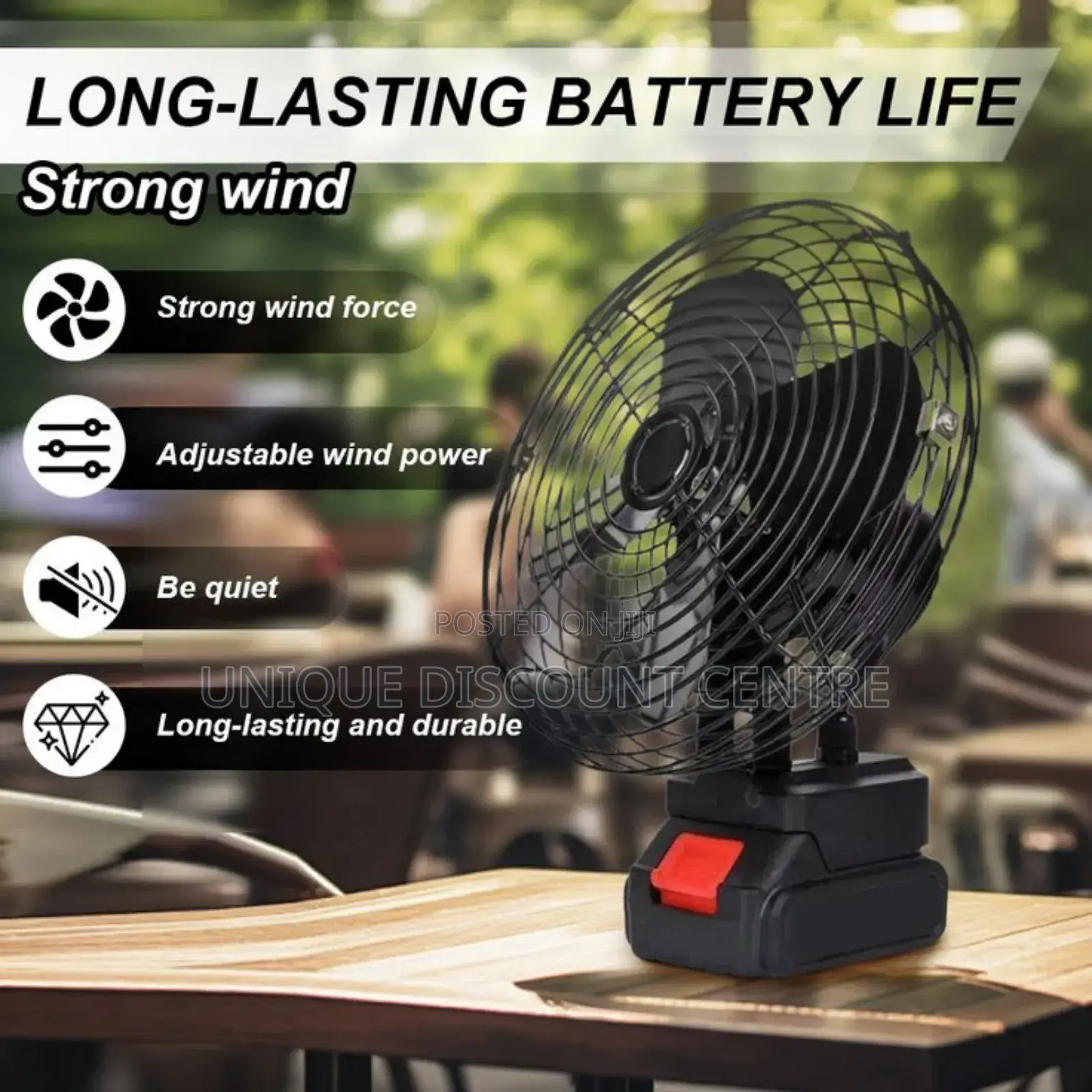 Lithium Electric Metalic Fan.