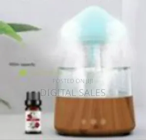 Mushroom Motion Sensor Rain Dripping Cloud Humidifier Night Light