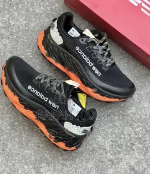 Original New Balance Fresh Foam X More Trail Black/Orange Running Shoe