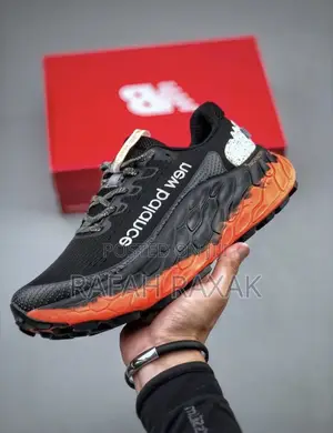 Men’S Black/Orange New Balance Fresh Foam X More Trail Running Sneaker
