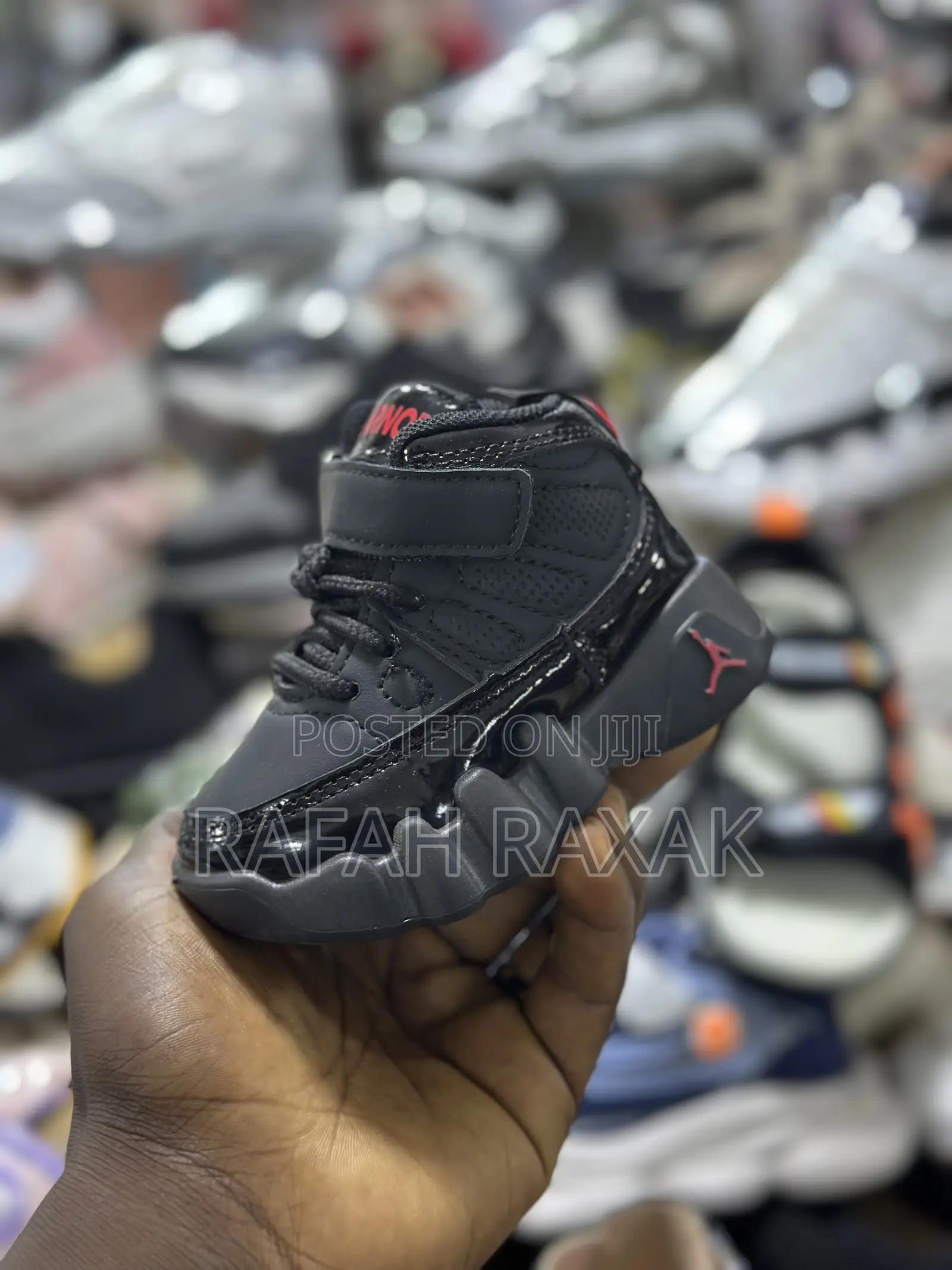 New Classic Black Kid’S Air Jordan 9 Baby Sneakers