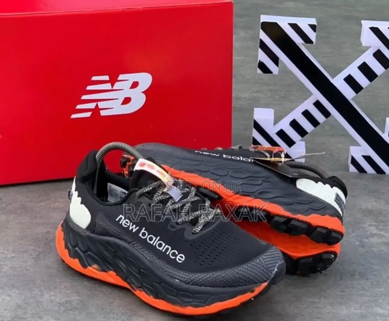 Men’S Classic Black/Orange New Balance Fresh Foam X Training Sneakers