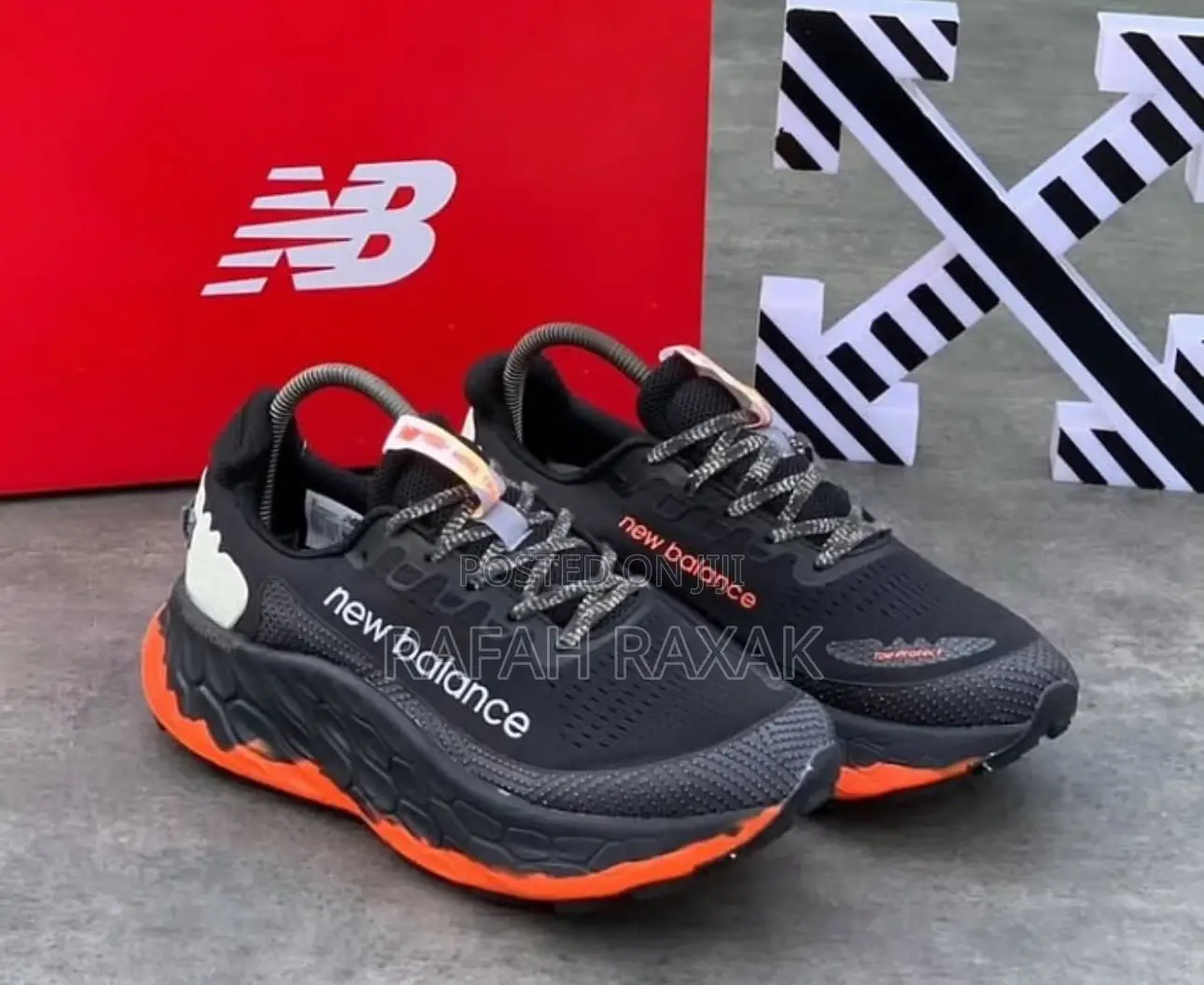 Men’S Classic Black/Orange New Balance Fresh Foam X Training Sneakers