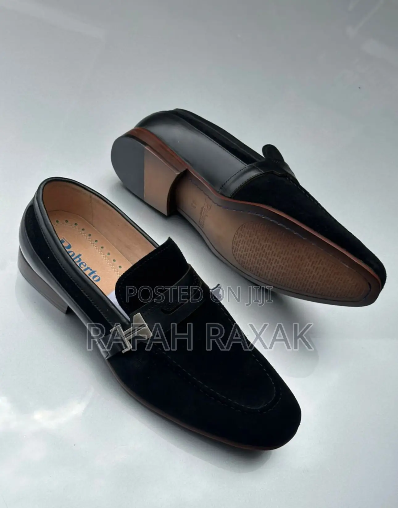 Original Super Classic Roberto Venuti Black Suede Loafers