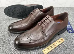 Men’S Dark Tan Franco Banetti Formal Gentle Oxford Shoes