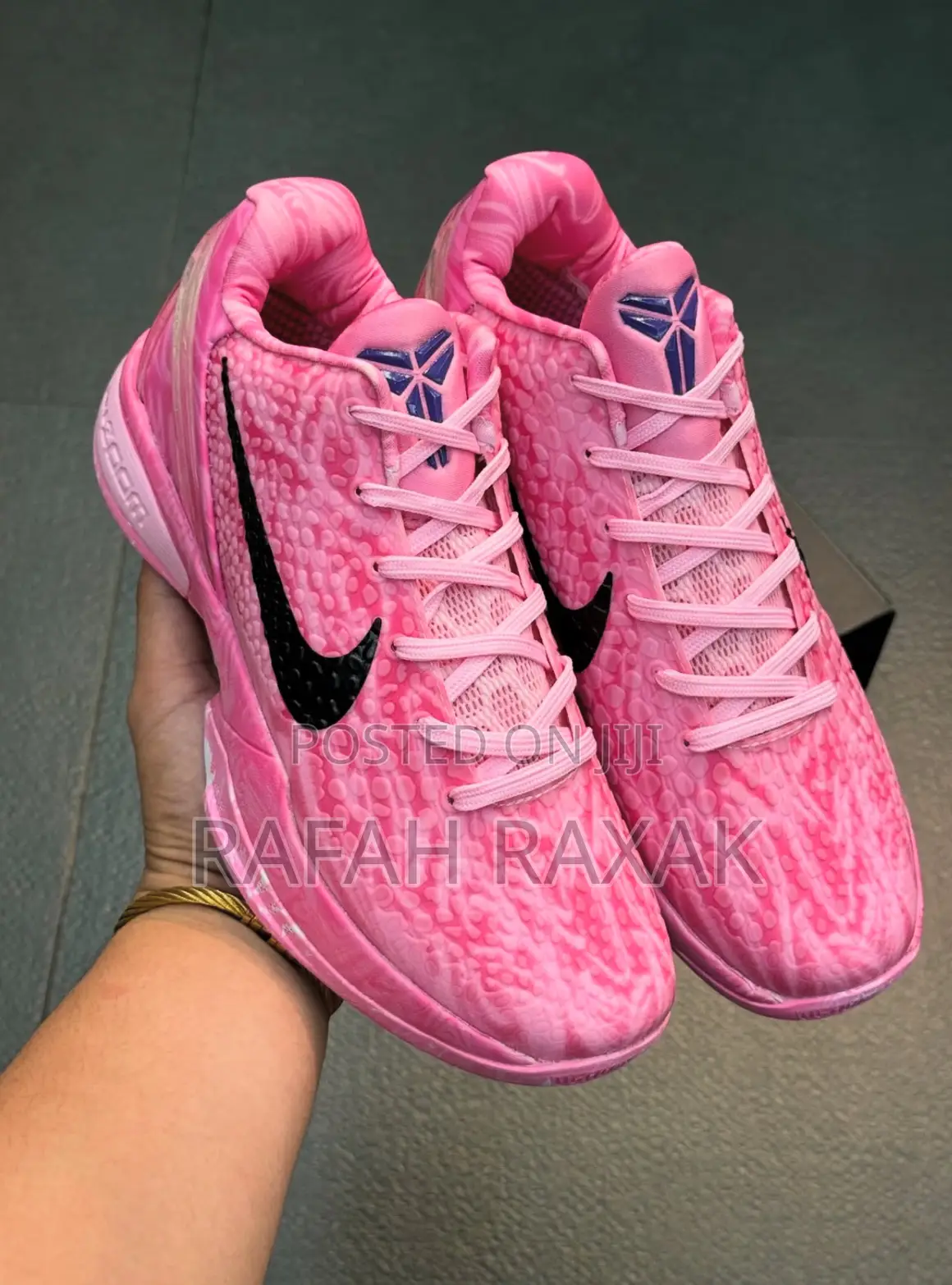 Original Pink Nike Kobe 6 Protro “Aunt Pearl” Basketball Sneakers