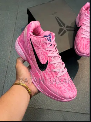 Original Pink Nike Kobe 6 Protro “Aunt Pearl” Basketball Sneakers