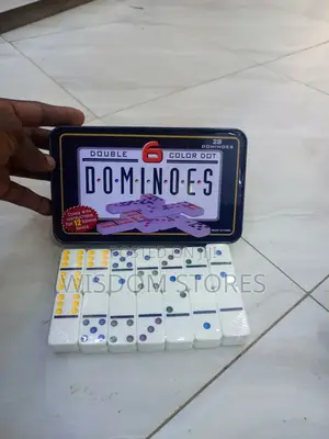 Double 6 Color Dot Dominoes.