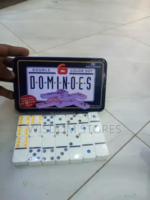 Double 6 Color Dot Dominoes.