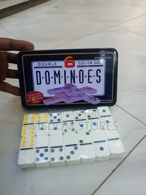 Double 6 Color Dot Dominoes.