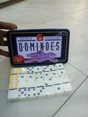 Double 6 Color Dot Dominoes.