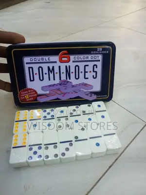 Double 6 Color Dot Dominoes.