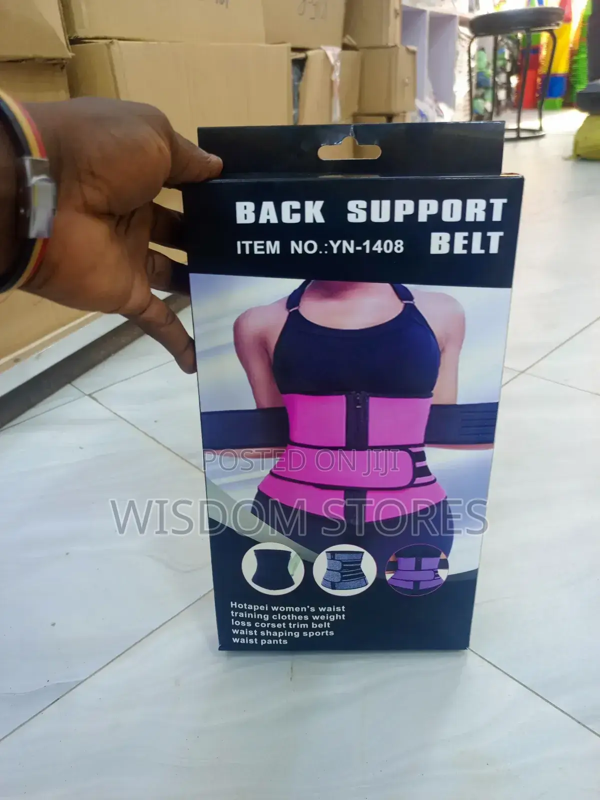 Hotapei Women's Waist Training Corset and Trimmer Belt.