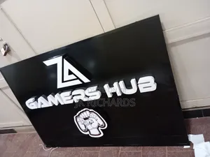 3d and 2d Light and Metal Signposts