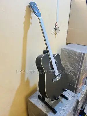 Brandnew Black Color Solid Sound Acoustic Guitar