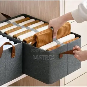 1 Pc Fabric Rectangle Storage Baskets Wardrobe Organizer