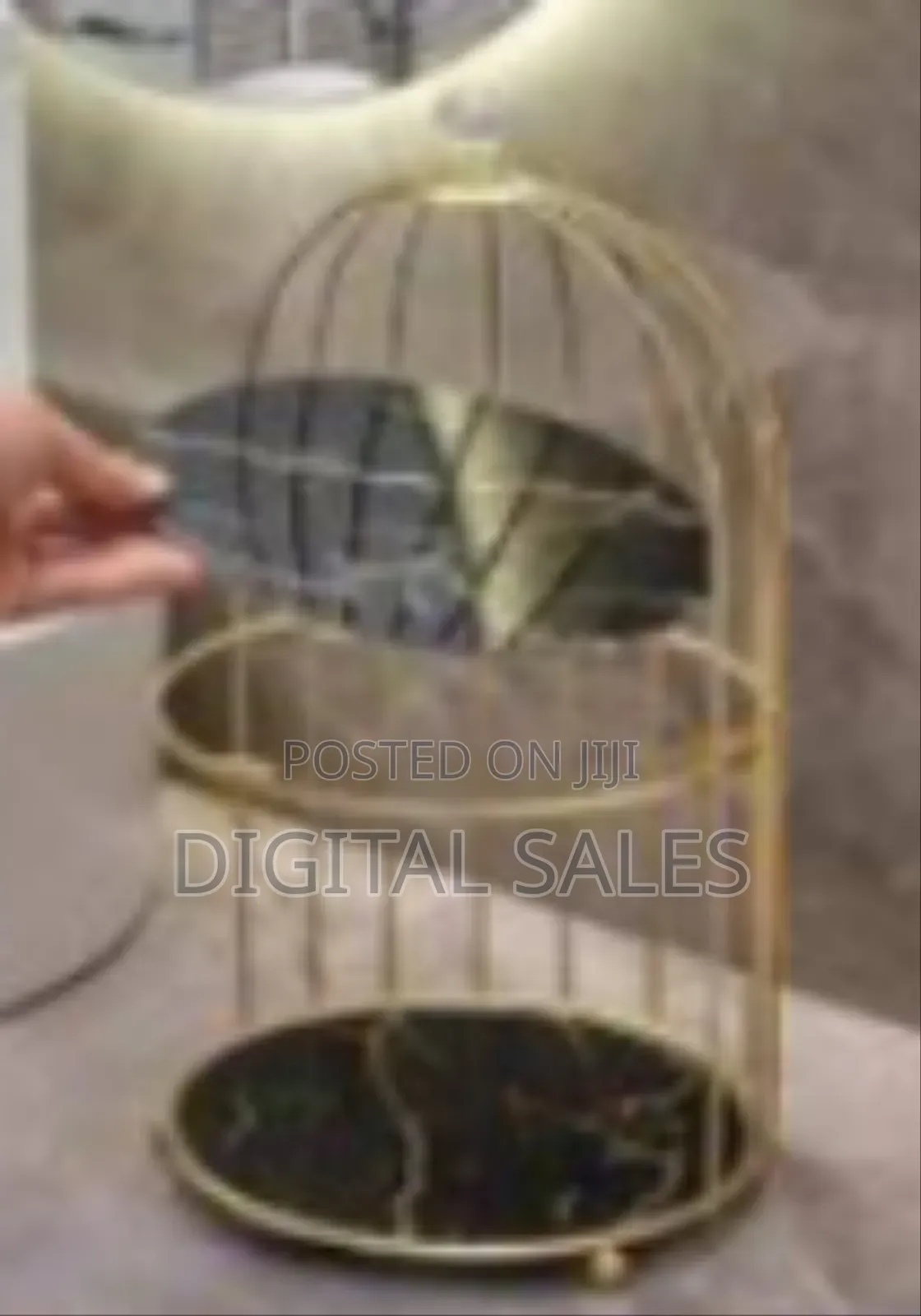 Dessert Cupcake Stand Iron Art Nordic Style Bird Cage Rack Box Makeup