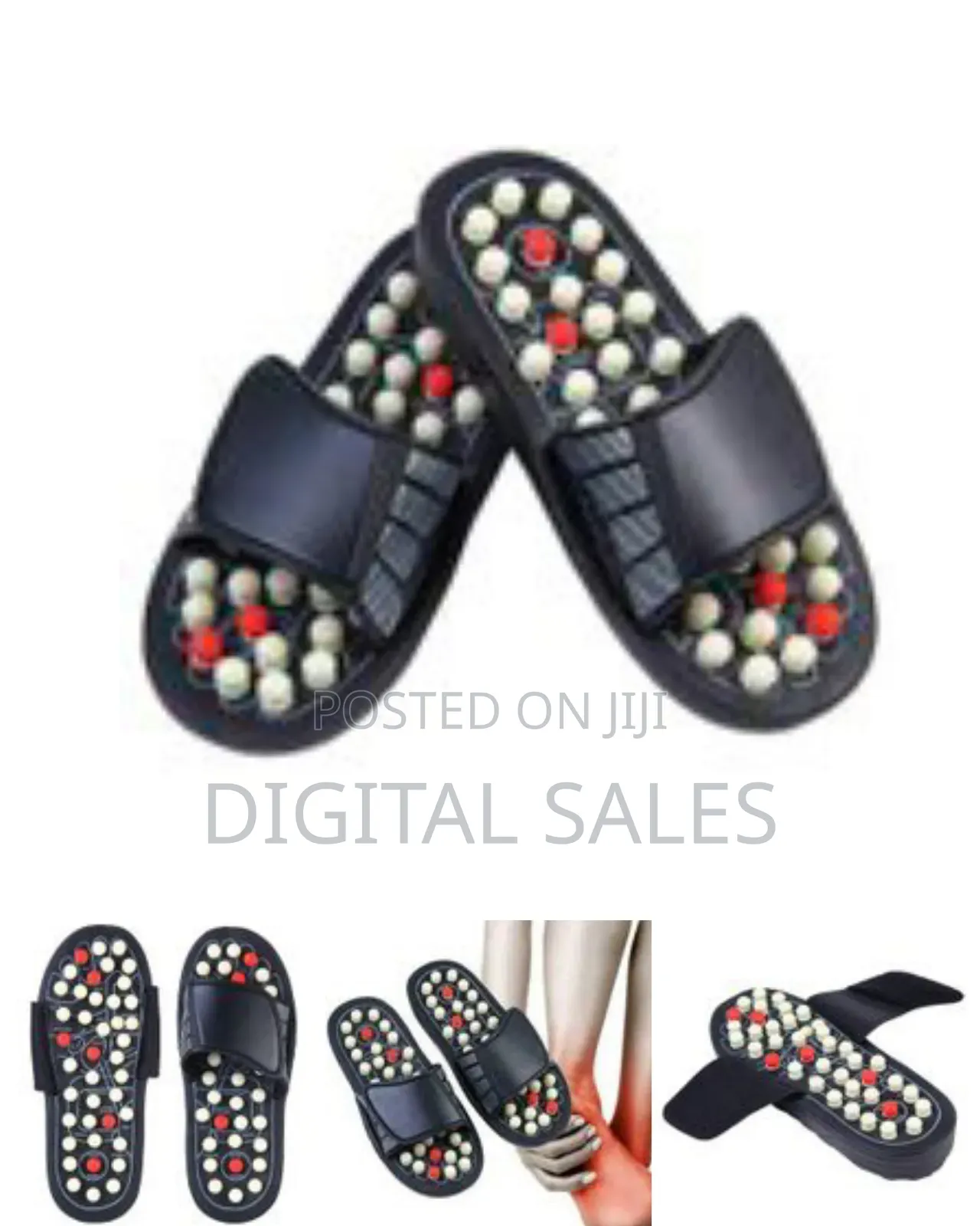 38-39 Reflexology Silicone Acupressure Slippers Massage Slippers