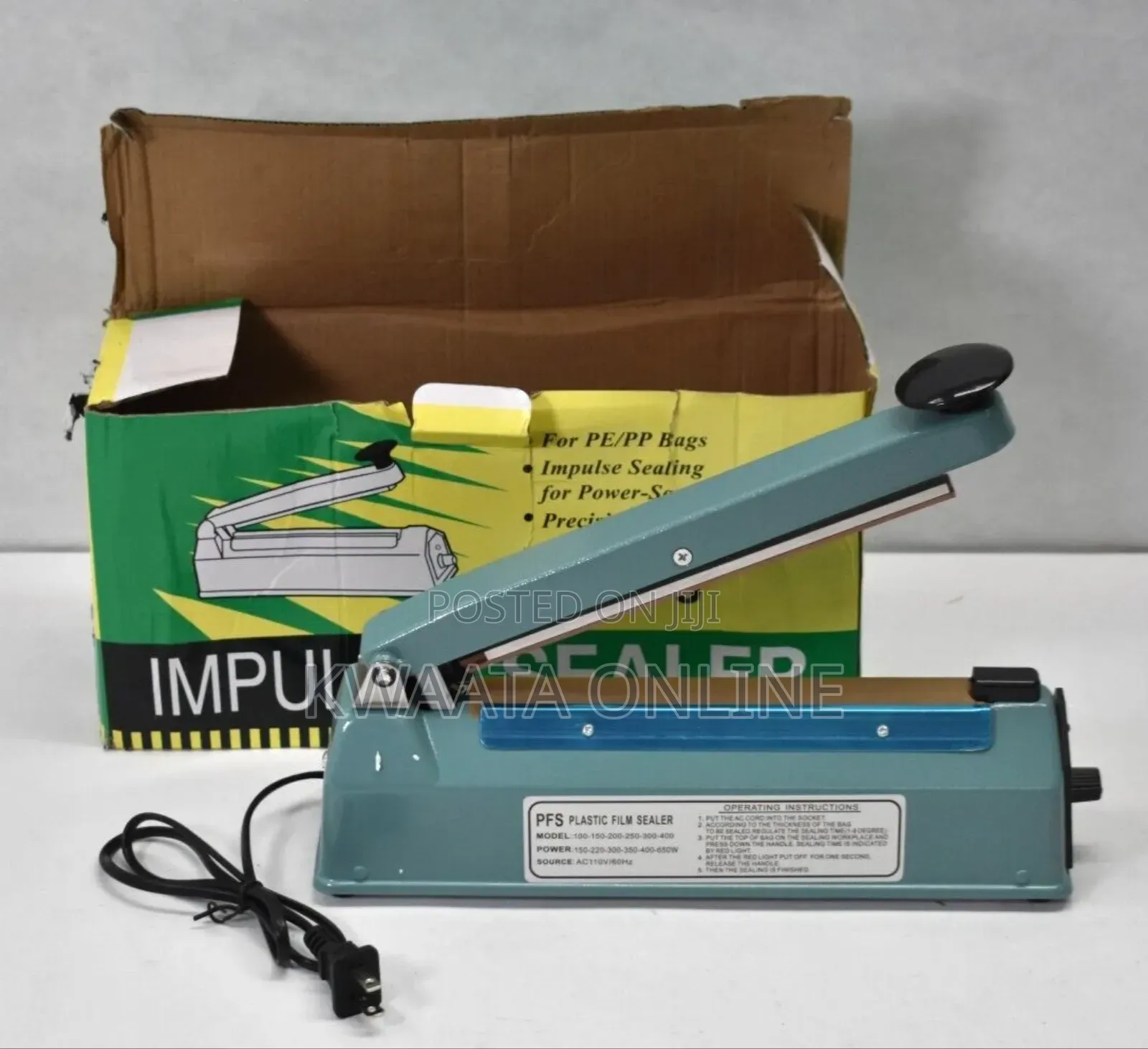 Fs-200 Hand Impulse Sealer Machine Mushroom Grow Bags 8 Inch 300w