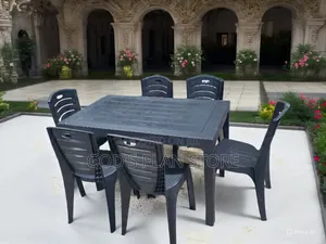 Chilling Compound Plastic Chairs and Table Plastic Chairs and Table