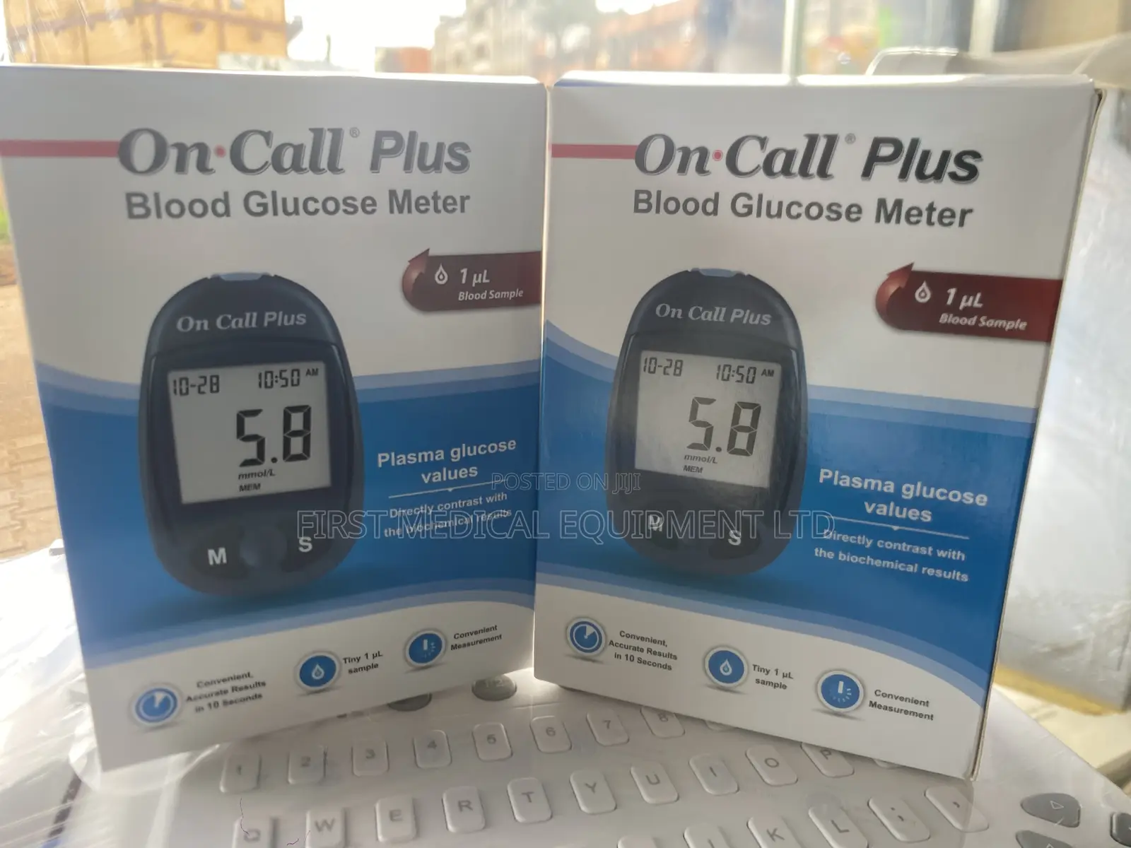 On Call Plus Glucometer With Strips and Lancet