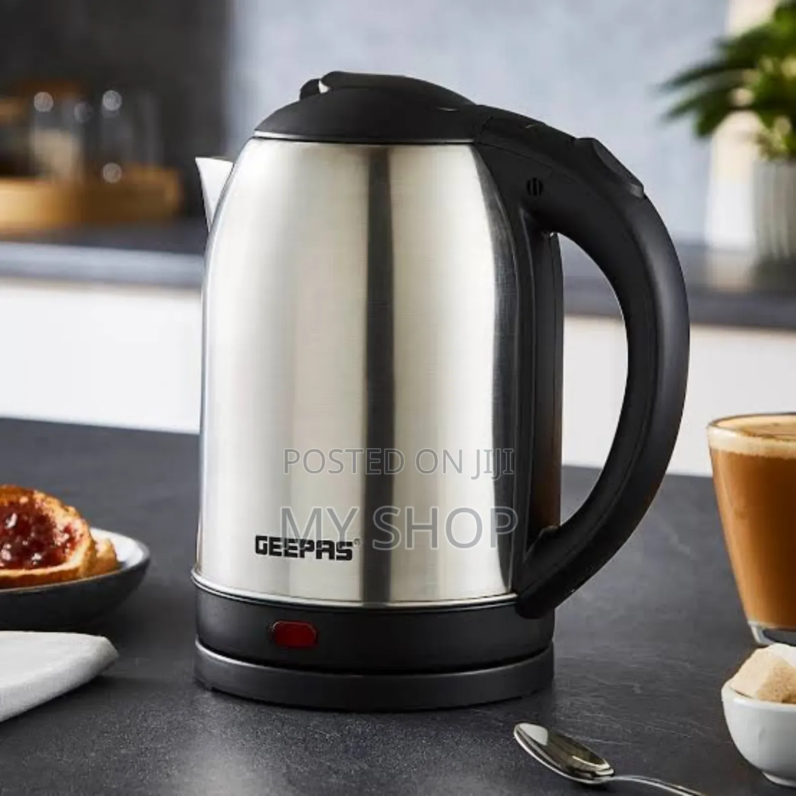 Geepas Electric Kettle, Stainless Steel Cordless Jug 2l