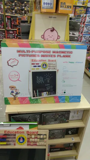 Kids Education Board 2in1 Multi Purpose Magnetic Pictures Writes Plank
