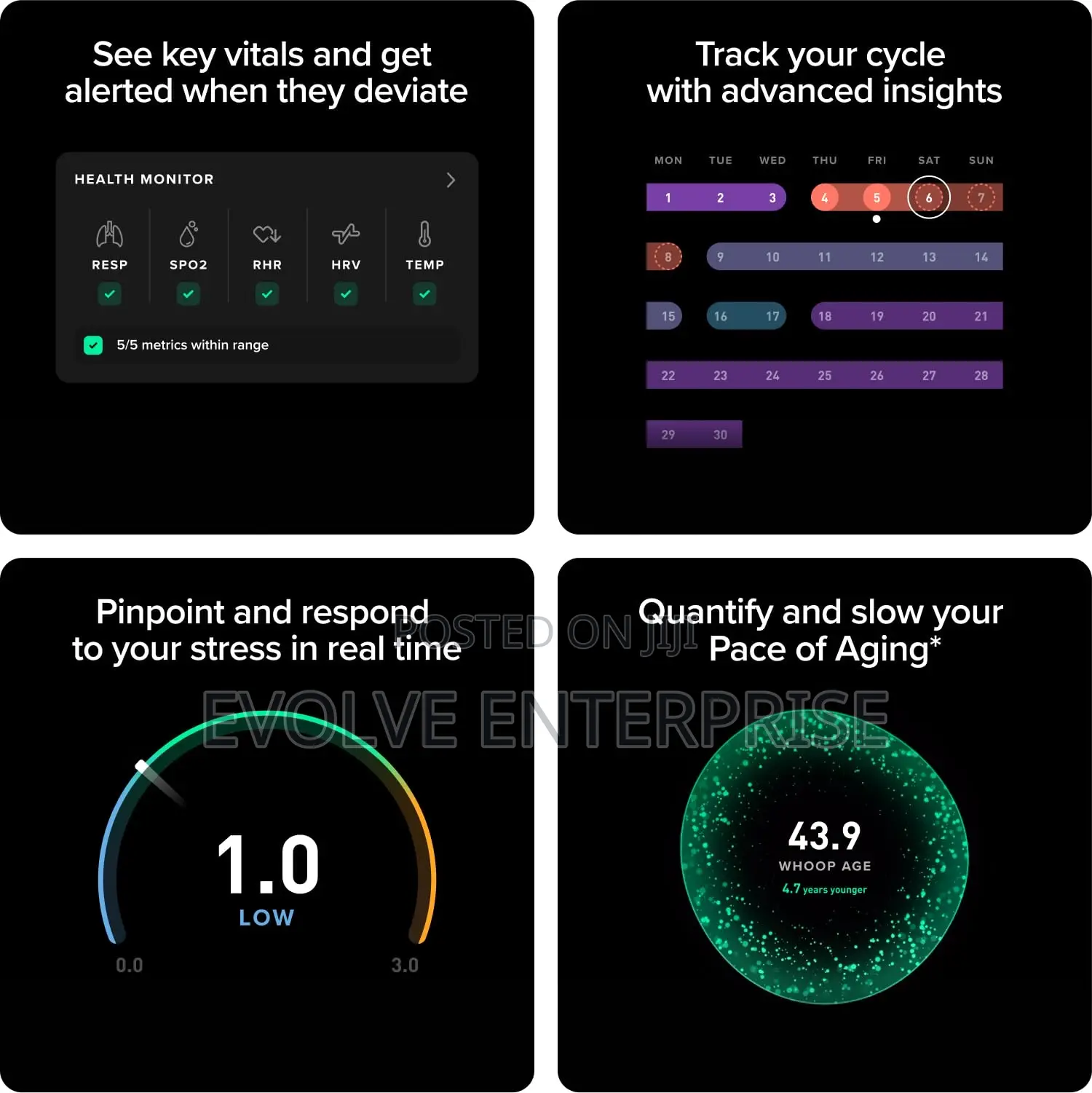 Whoop Peak 5.0/Mg Activity Fitness Tracker With Wireless Power Pack