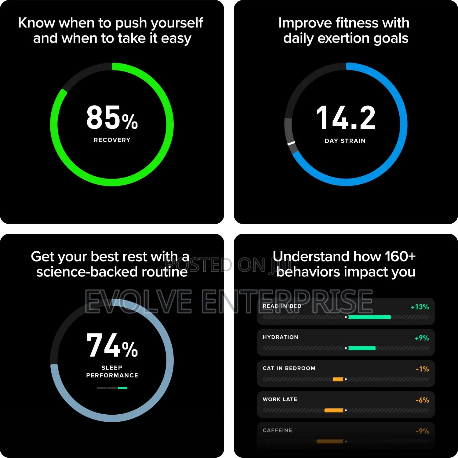 Pulsera de actividad Whoop PEAK 5.0 + Banda SuperKnit / Wireless Powerpack