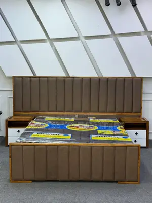 Mahogany Giant Bed/ With Bed Sides /Available for Sale, Just Luxury/
