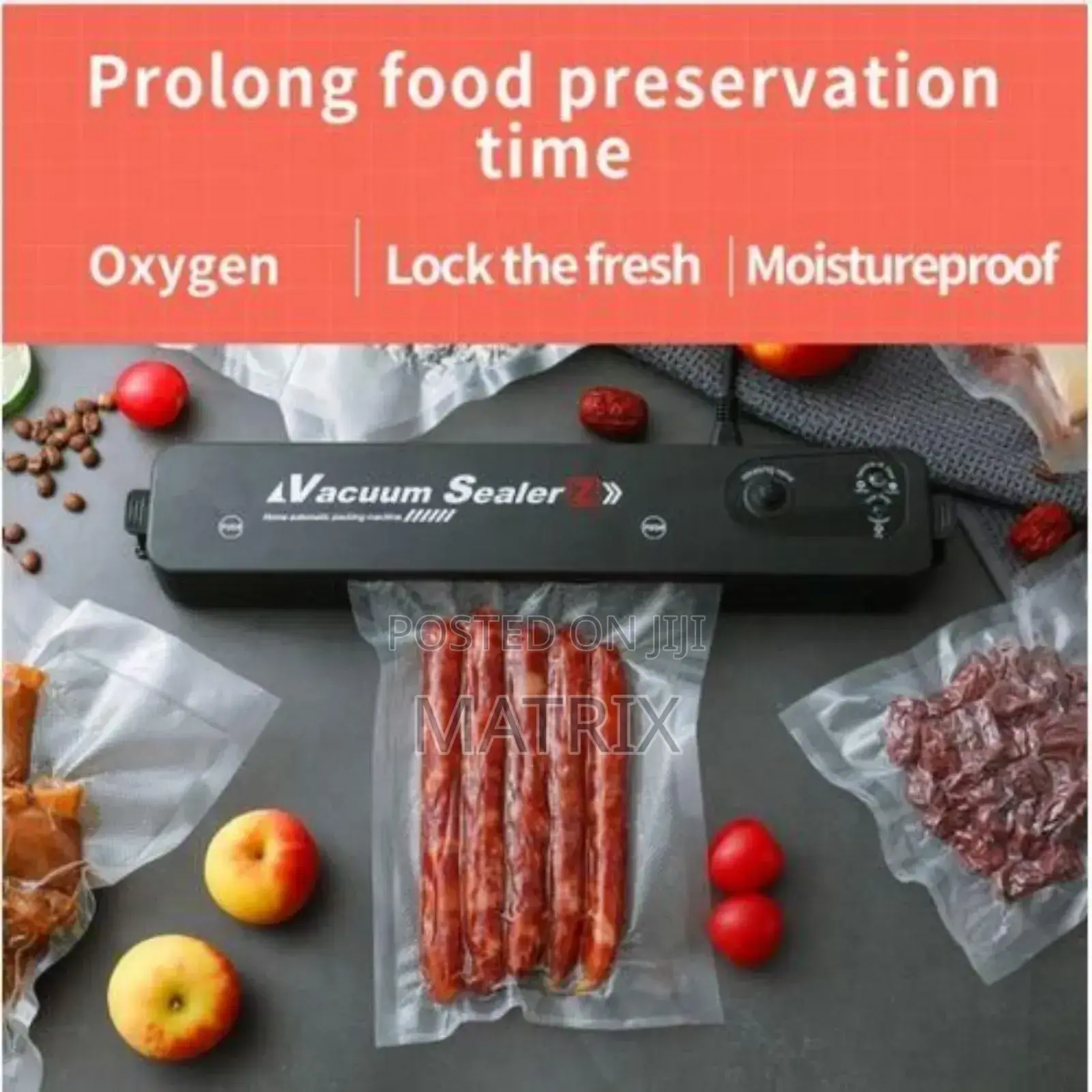 Vacuum Sealing Machine Automatic Sealing System - Black