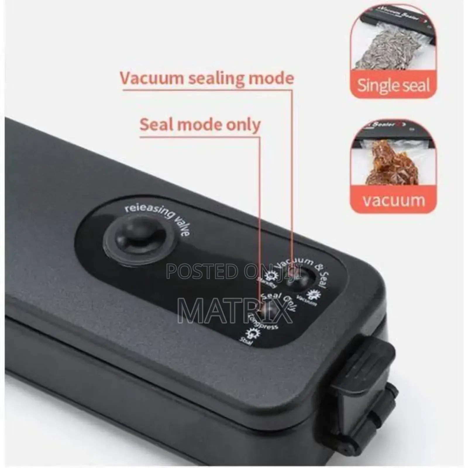 Vacuum Sealing Machine Automatic Sealing System - Black