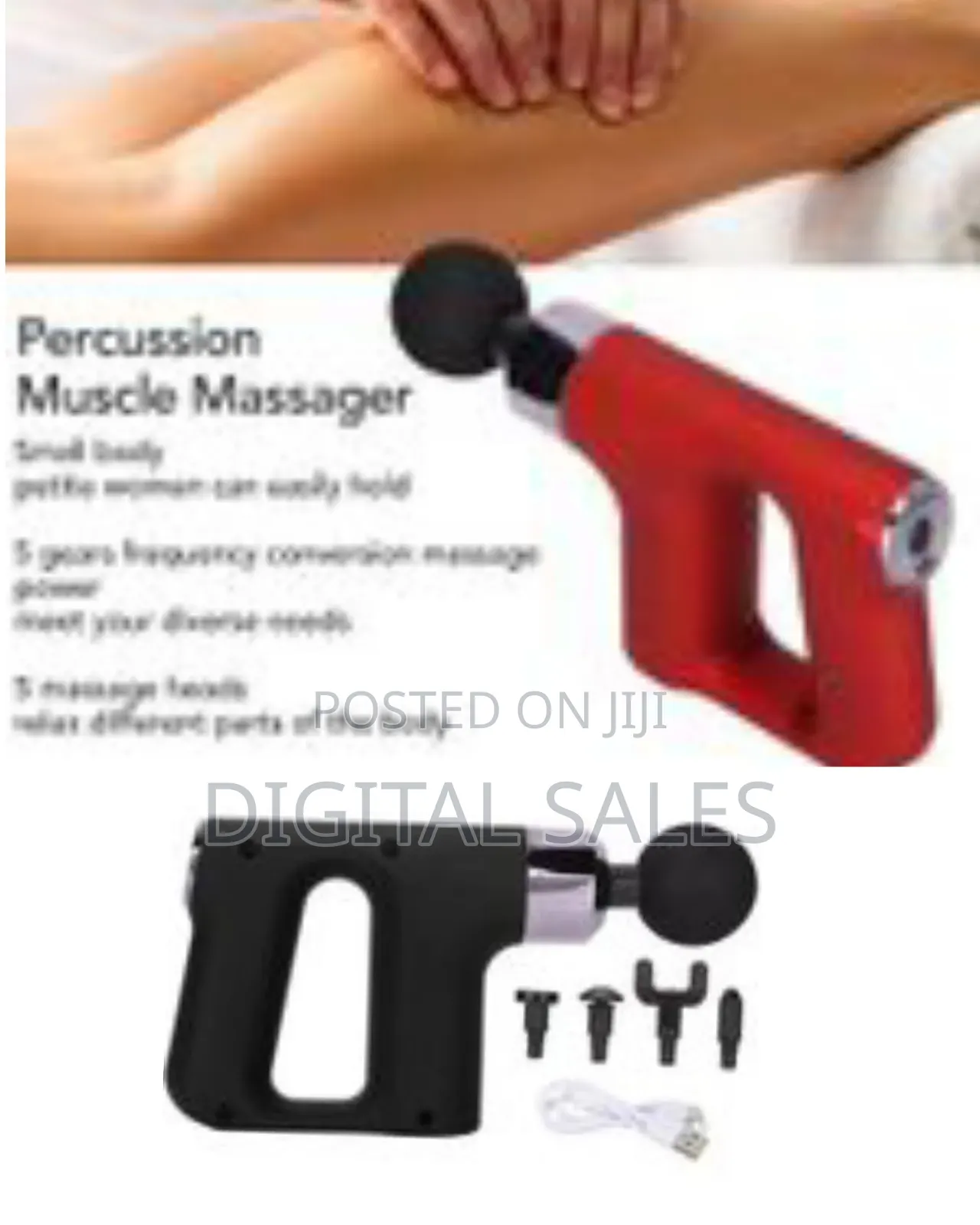 Portable Small Handheld Lcd Electric Massage Gun 32 Levels