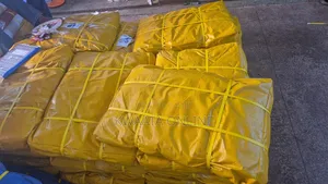 (12mx 12m),Tarpaulin Sheet Waterproof Heavy Duty Yellow, Orange, Zebra