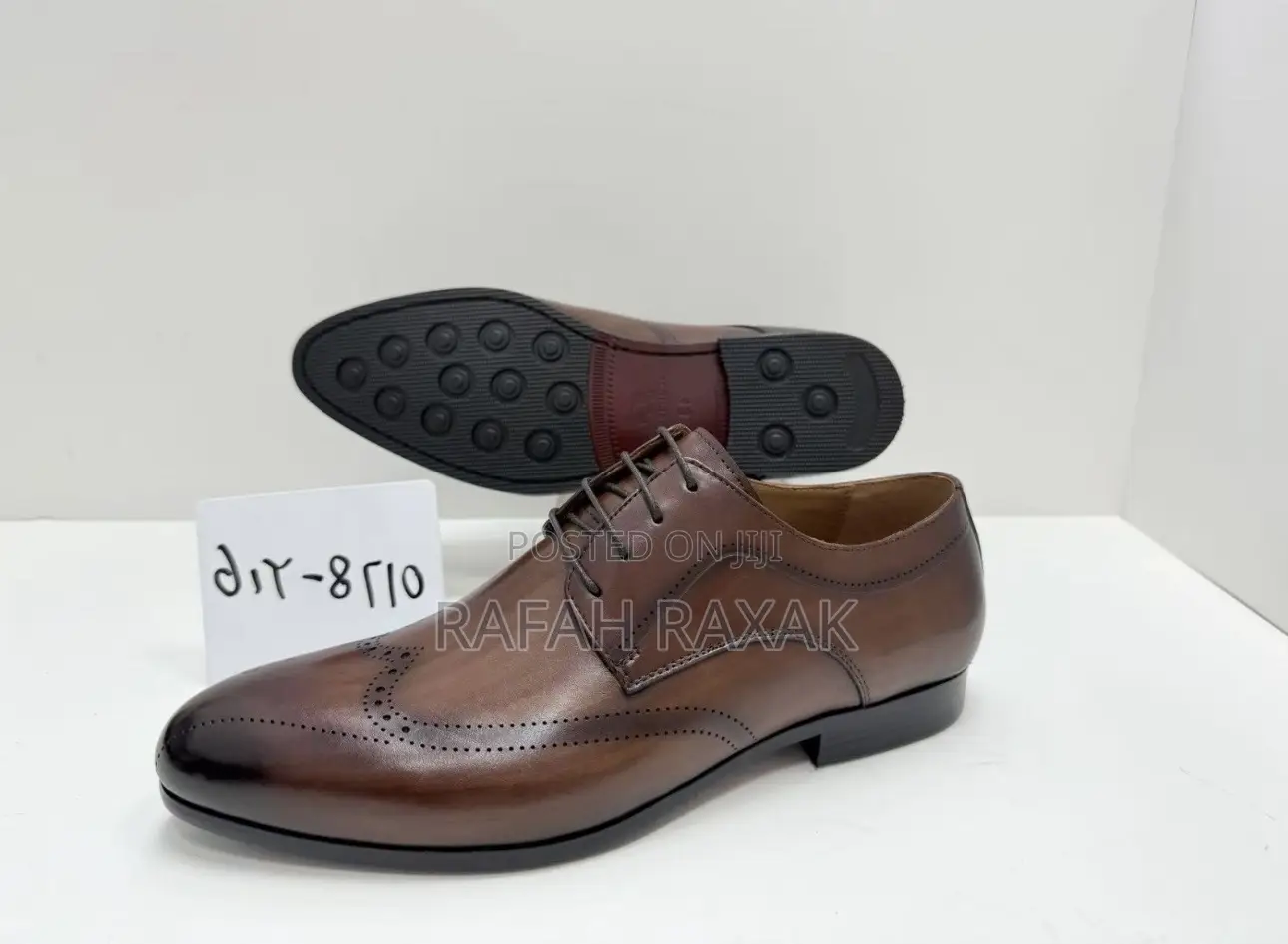 Original Brown Leather Brogue Freundkerr Oxford Formal/Gentle Shoes