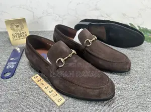 Original Coffee Brown Franco Banetti Formal Suede Loafers