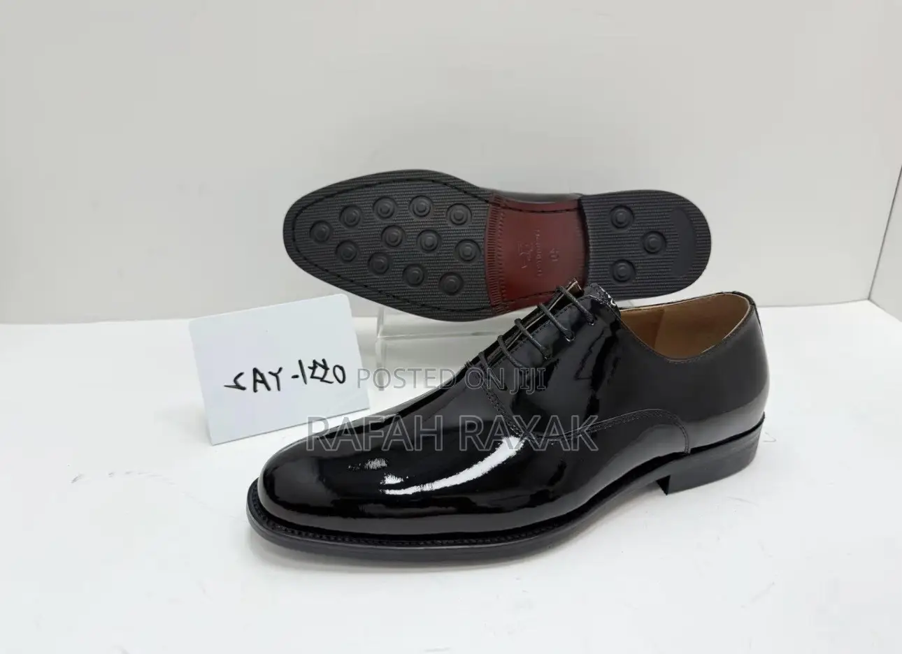Men’S Black Freundkerr Shinny Gentle Oxford Office Shoes