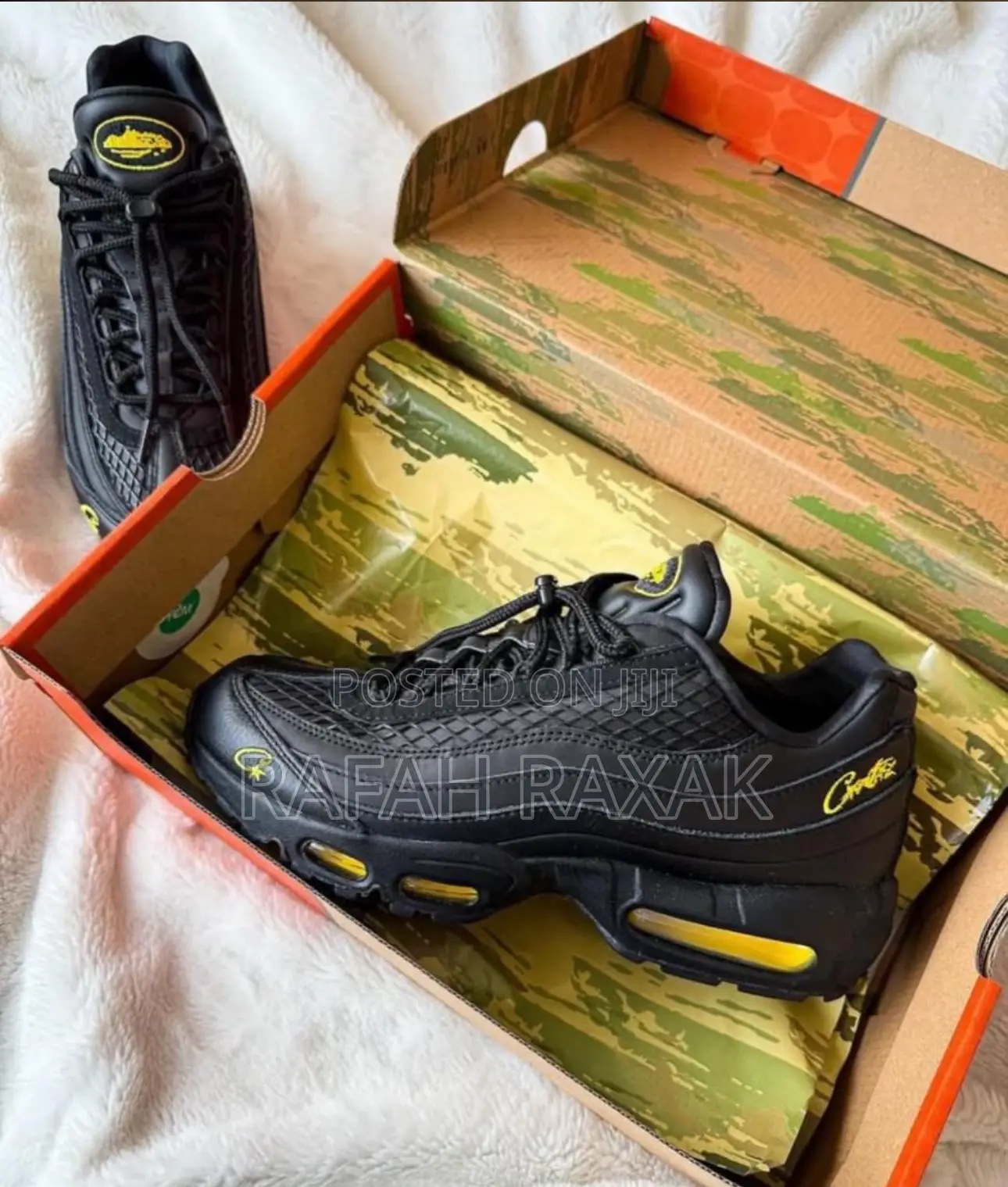 Original Nike X Corteiz Air Max 95 “Honey Black” Sneakers