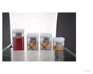 Easy Lock Square Airtight Kitchen Storage Container 4 Pieces