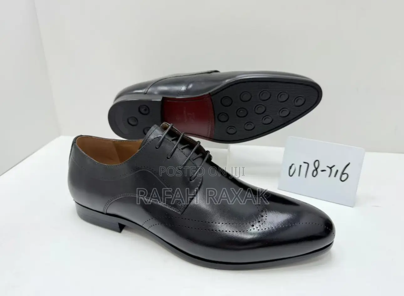Men’S Black Leather Freundkerr Brogue Formal/Gentle Office Shoes
