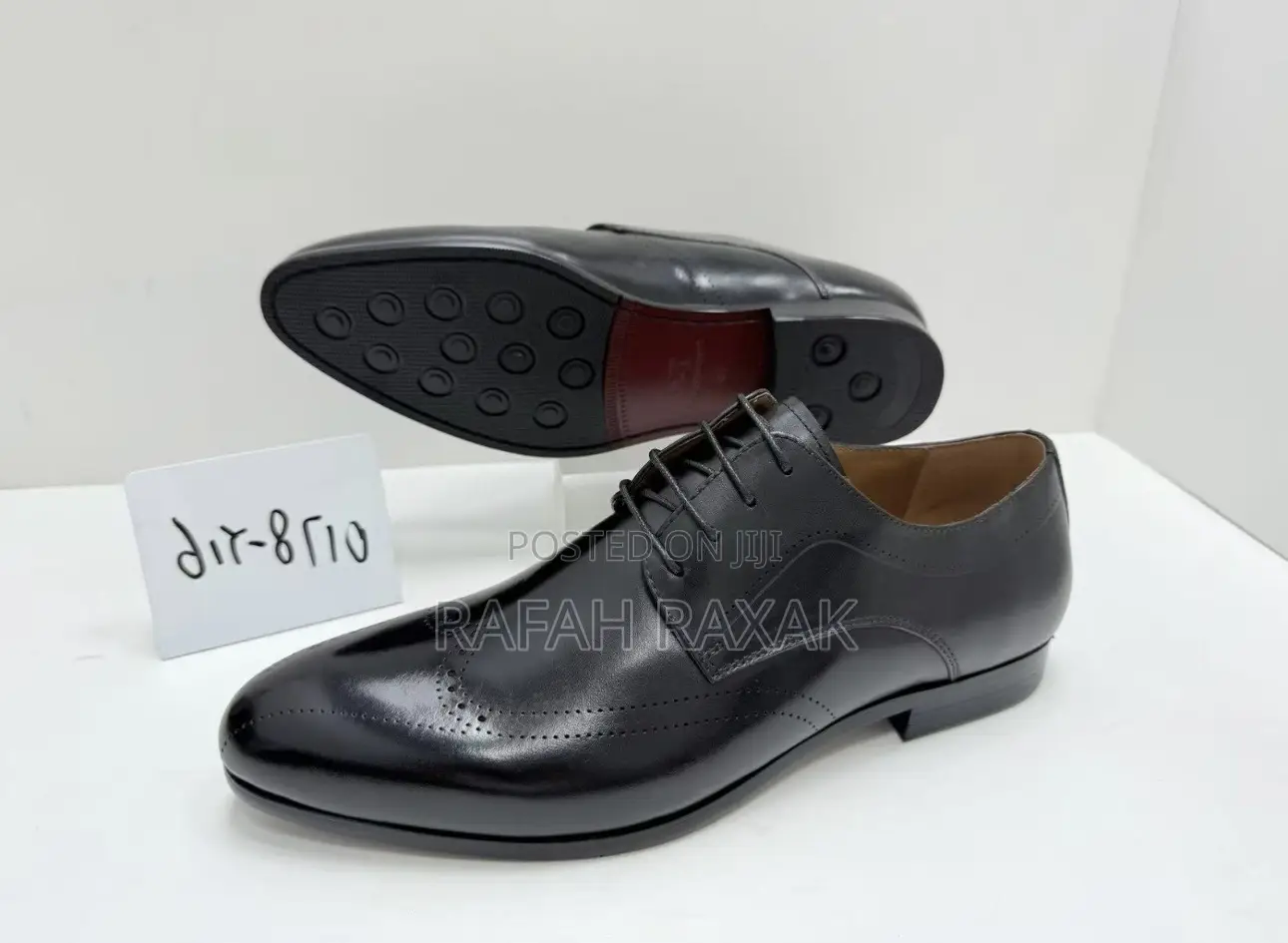 Men’S Black Leather Freundkerr Brogue Formal/Gentle Office Shoes