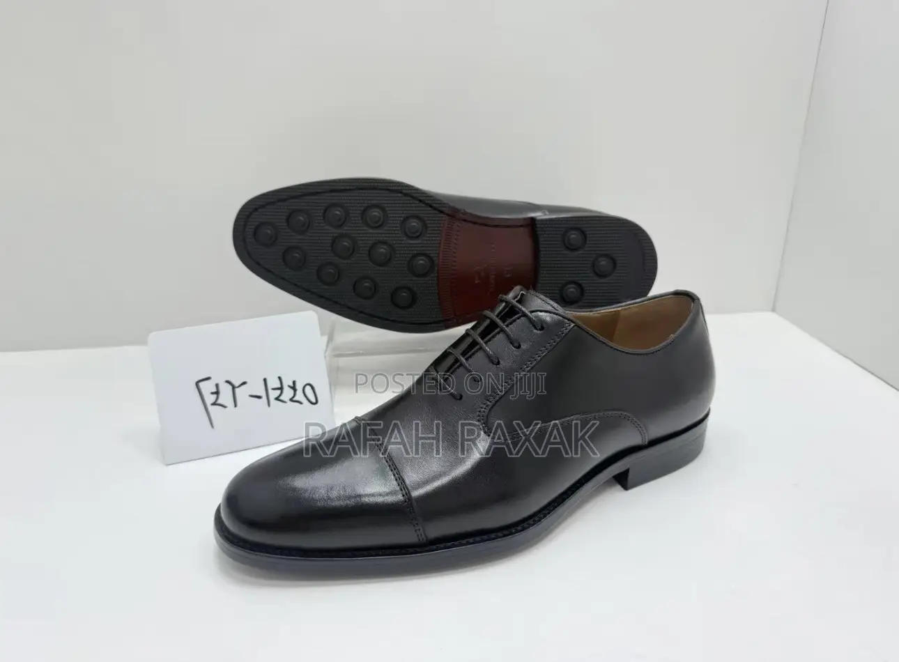 Original Black Freundkerr Oxford Straight Tip Gentle Office Shoes
