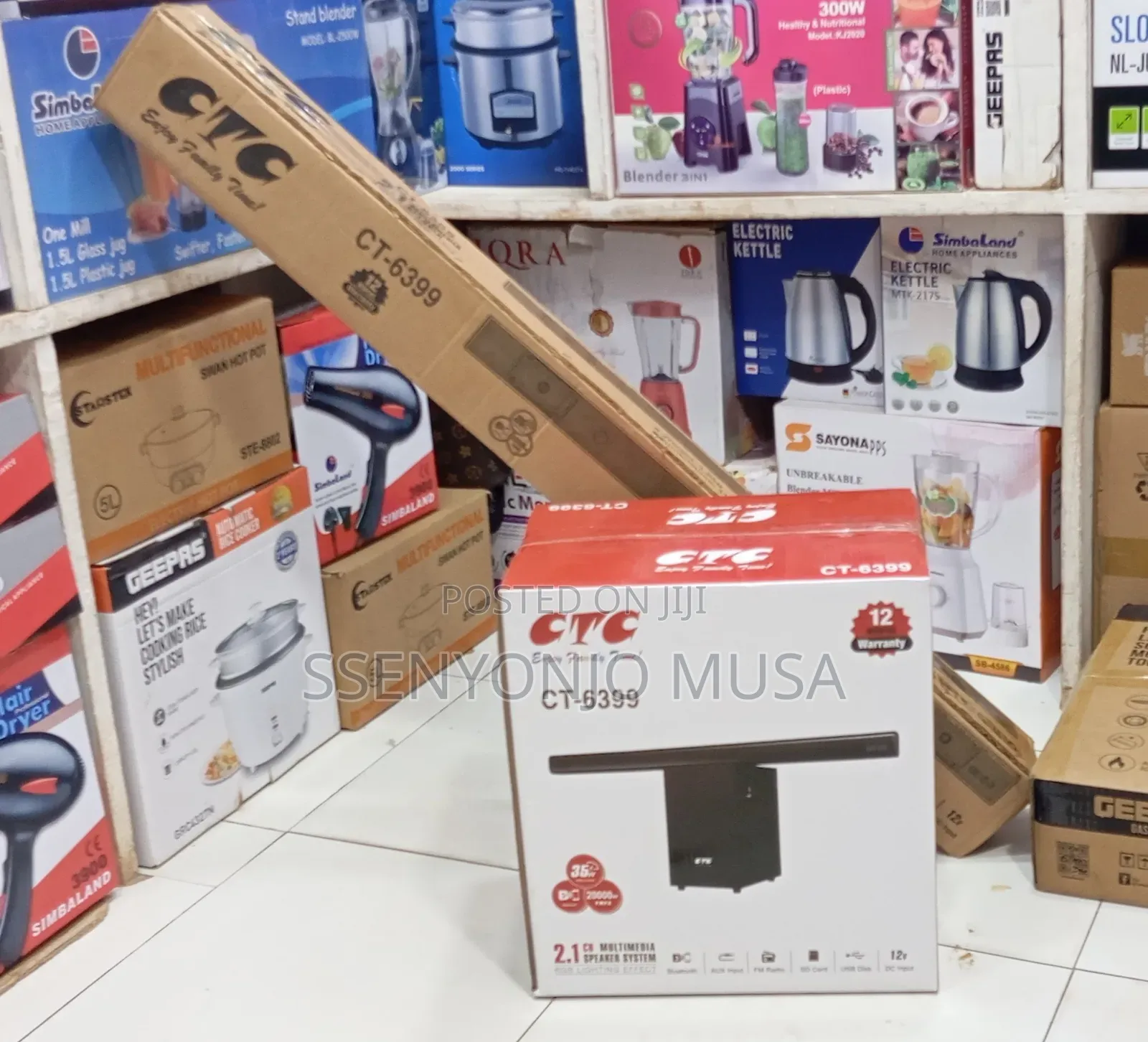 CTC 2.1 Soundbar Multimedia Speaker System – 35w, Bluetooth, RGB