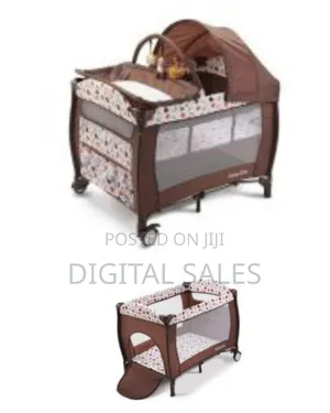 Portable Foldable 4 in 1 Convertible Toddler Iron Playpen Travel Cot