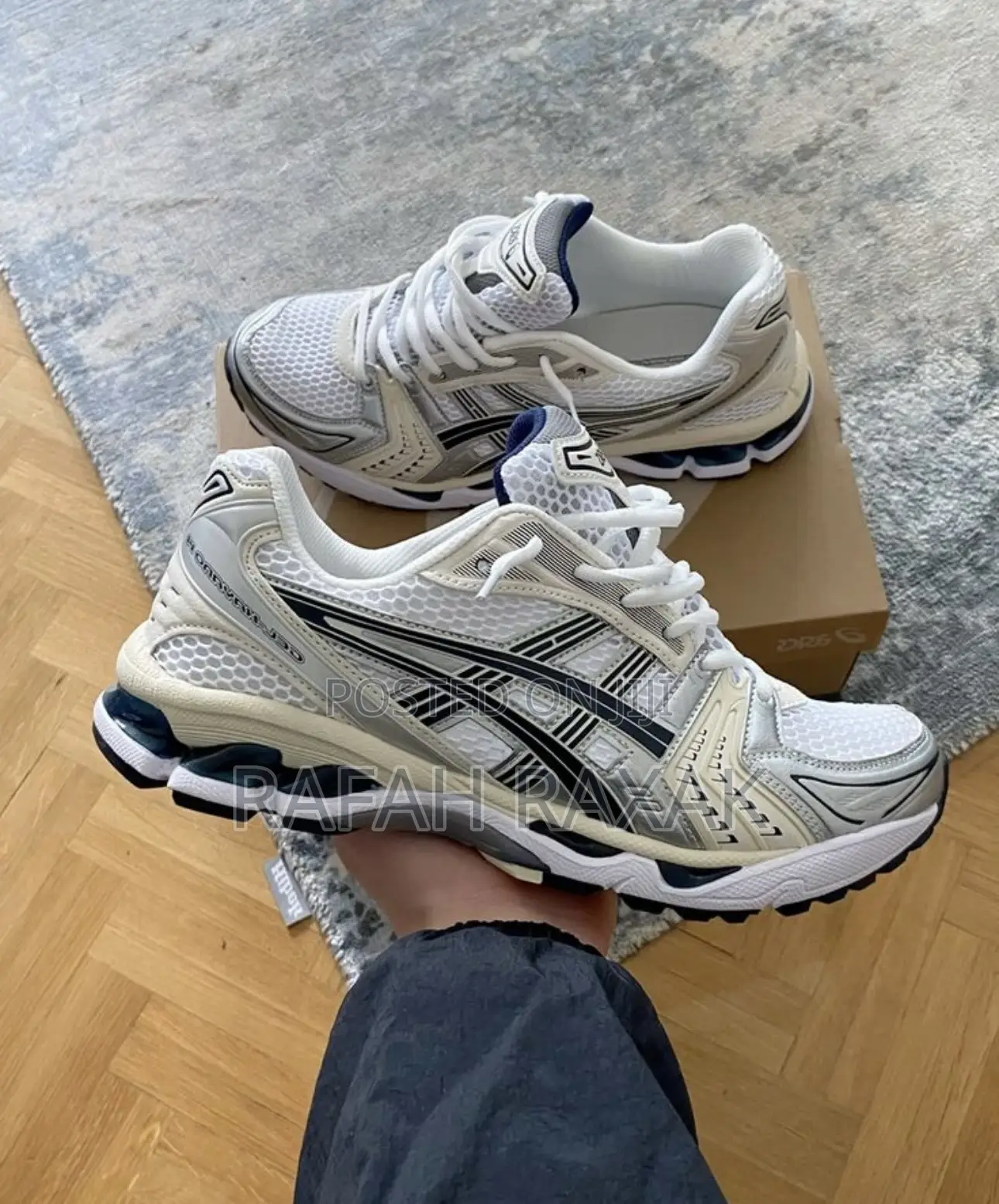 Asics Gel-kayano 14 White/Silver Running Sneakers