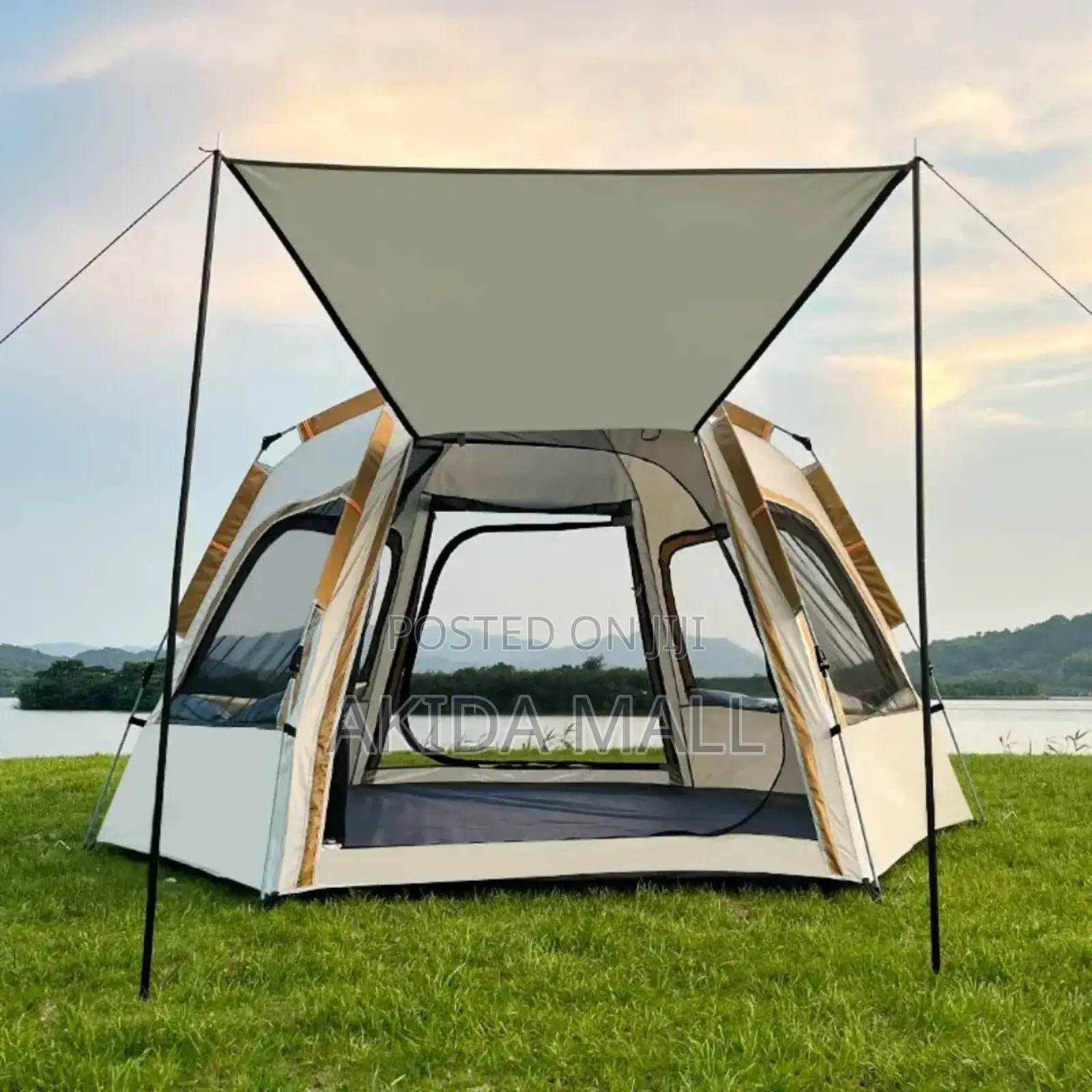 6sleeper Hexagonal Pop-Up Full Ventilation Automatic Camping Tent