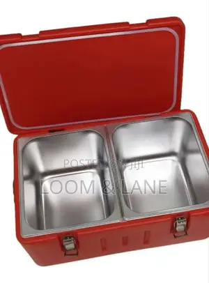 Modern Design Double Insulated Food Warmer Metallic Box